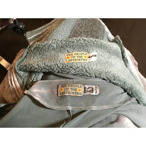 The People of the Labyrinths shearling and Silk Eagle Jacket - Picture 10 of 13